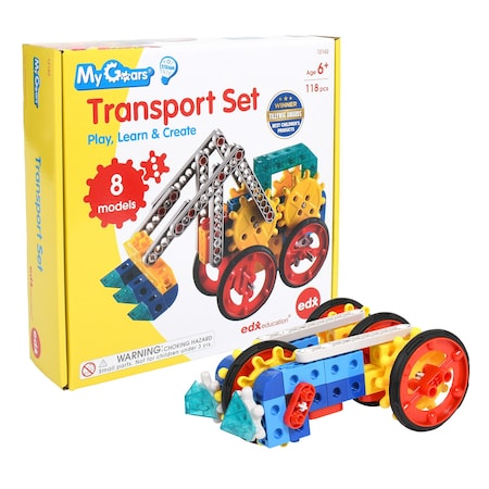 Edxeducation My Gears, Transport Set, 118-Pieces 12162